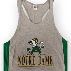 LOGO 7 Notre Dame Fighting Irish Gray Tank Top - XL